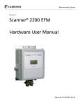 CAMERON Flow Computer Scanner 2200 Hardware User Manual
