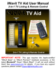 iWavit TVAid User Manual