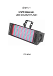 USER MANUAL LED COLOUR FLASH 150.484