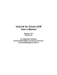 VueLink for Oracle UCM User`s Manual