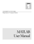 MATLAB Users Manual - University of Victoria