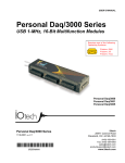 Personal Daq/3000 User`s Manual