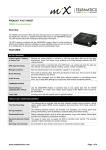 PRODUCT FACT SHEET FM300 Communicator Overview FEATURES