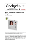 Digital Video Memo - Fridge Magnet Gadget