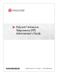 Polycom Immersive Telepresence (ITP) Administrator`s Guide