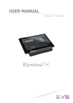 User Manual - Epsio FX 1.02