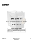 IDM-200-V User Manual 932522B