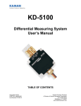 KD-5100 User Manual