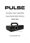 Animation Laser Light Effect Green 60mW DPSS (532nm)