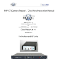 RHP-CT (Camera Tracker) / CloseView Instruction Manual