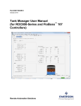 Tank Manager User Manual - Welcome to Emerson Process