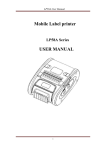 USER MANUAL Mobile Label printer