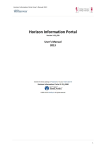 Horizon Information Portal Manual