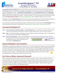 Alliance Member Instructions to Access GrantNavigator PE