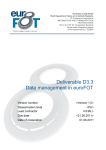 D3.3: Data management in euroFOT