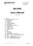 SKI PRO User`s Manual