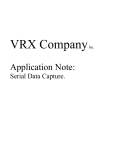 Application Note Serial Data Capture VRXINC