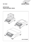 User manual METTLER TOLEDO Compact scales BBA442 / BBK442