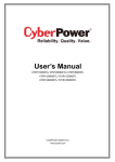 User`s Manual - Cyber Power Systems