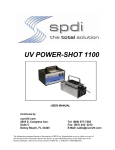 Total-Cure Power-Shot 1100 UV Curing System