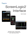 ScreenLogic2 Interface User`s Guide