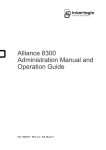 Alliance 8300 Administration Manual and Operation Guide