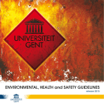 Environmental, Safety and Health Guidelines UGent