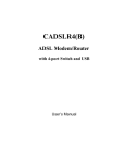 CADSLR4(B) ADSL Modem/Router with 4-port