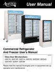 User Manual - Avantco Refrigeration