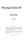 Thuraya Orion IP User Guide