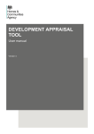 Development appraisal tool: user manual