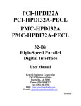 the user manual for the HPDI32A