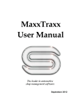 MaxxTraxx Pro CE User Manual