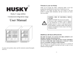 130L Husky Bar Fridge HUSCNSIL User Manual