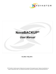 NovaBACKUP® User Manual
