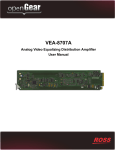 VEA-8707A User Manual