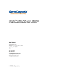 miProfile™ miRNA qPCR arrays user manual (384