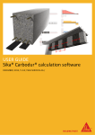USER GUIDE Sika® Carbodur® calculation software