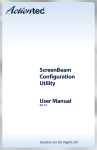 ScreenBeam Configuration Utility User Manual