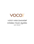 VOCO Voice Controlled Wireless Music System