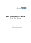 SensaTouch Multi-Touch Overlay Driver User Manual