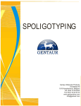spoligotyping user`s manual