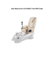 User Manual for 4121A/B/C Foot SPA Chair