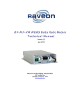 RV-M7-VM MURS Data Radio Modem Technical Manual