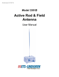 Model 3301B Active Rod & Field Antenna User Manual