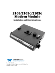 2103/C/G Modem Module User Manual