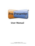 ProPresenter 4 Windows User Manual