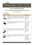 Specifications: Solar Climate Control System -- Single