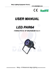 USER MANUAL LED PAR64