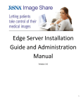 RSNA Image Share Network Edge Server Installation and